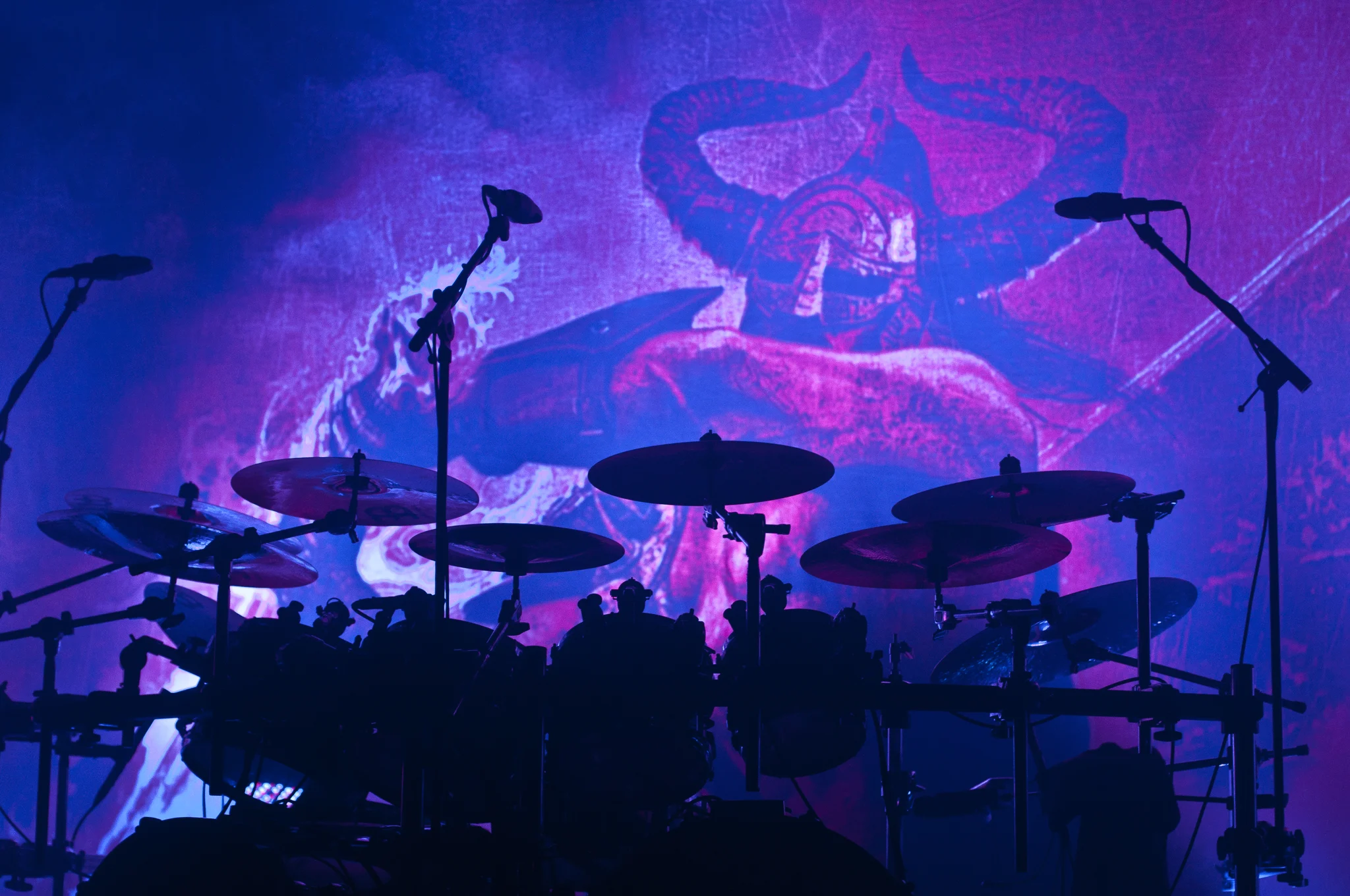 Amon Amarth performing at Commodore Ballroom, Vancouver, BC - concert photography by Michael Caswell