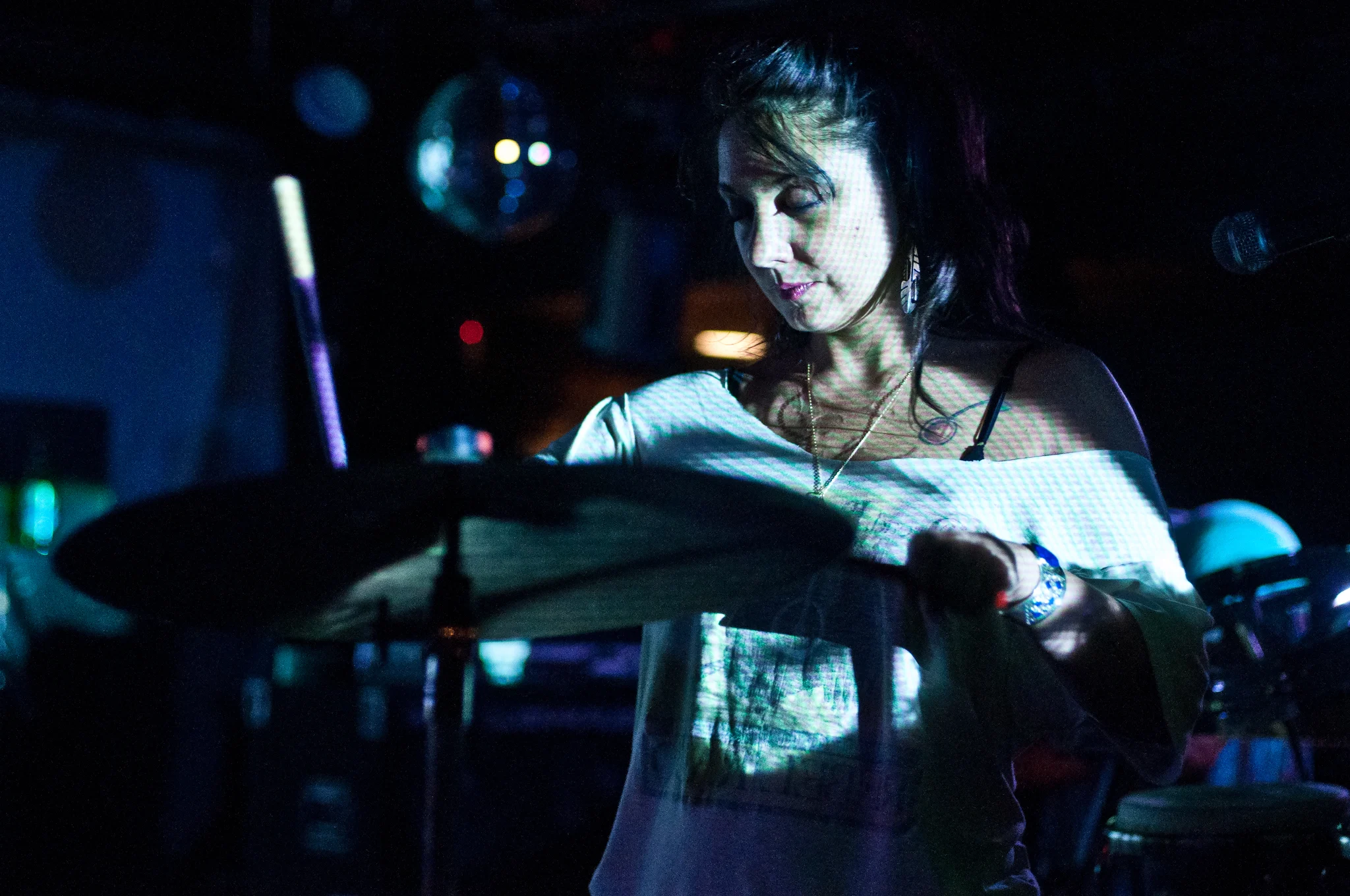 Gang Gang Dance performing at Biltmore Cabaret, Vancouver, BC - concert photography by Michael Caswell