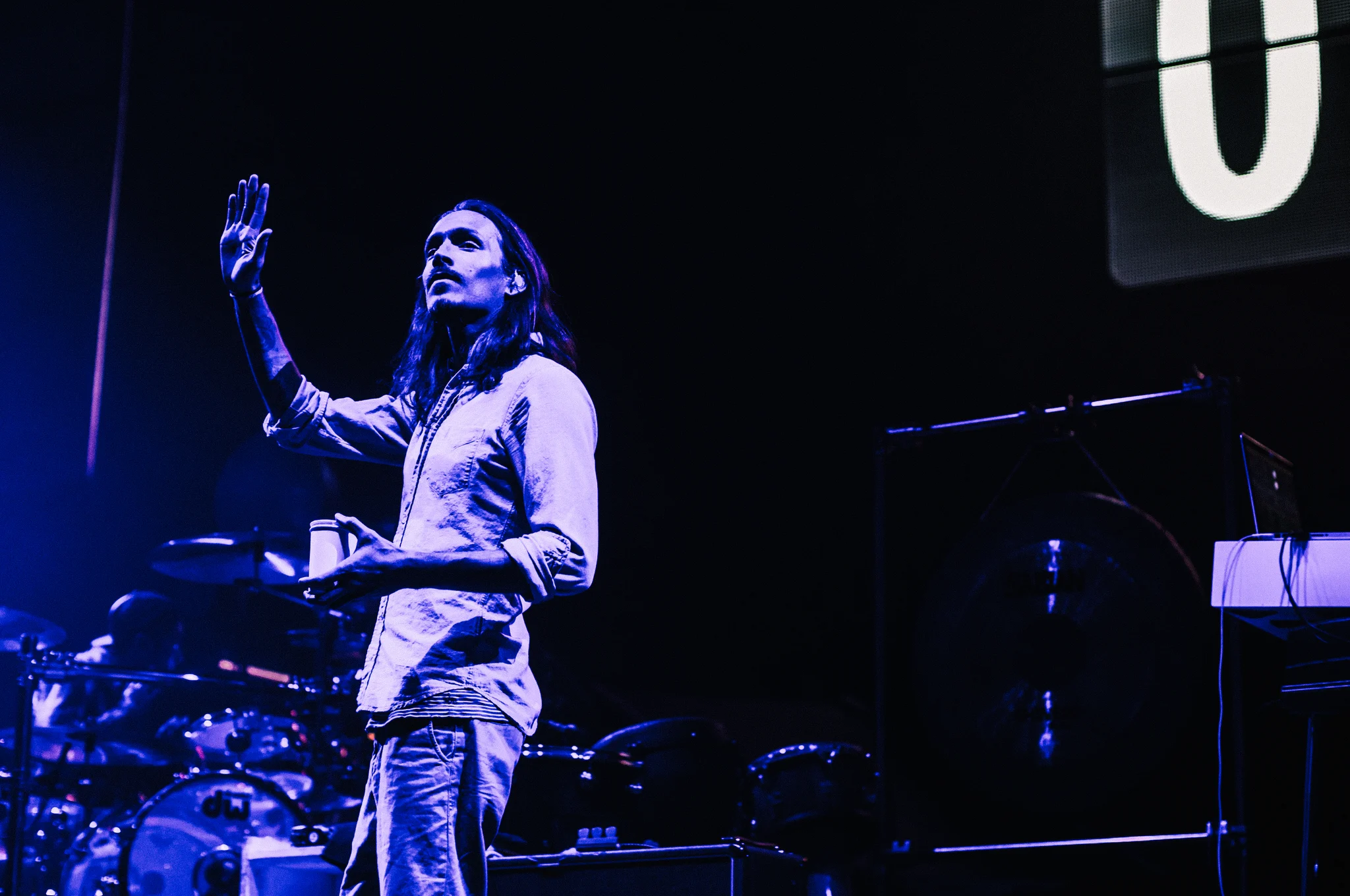 Incubus performing at Rogers Arena, Vancouver, BC - concert photography by Michael Caswell