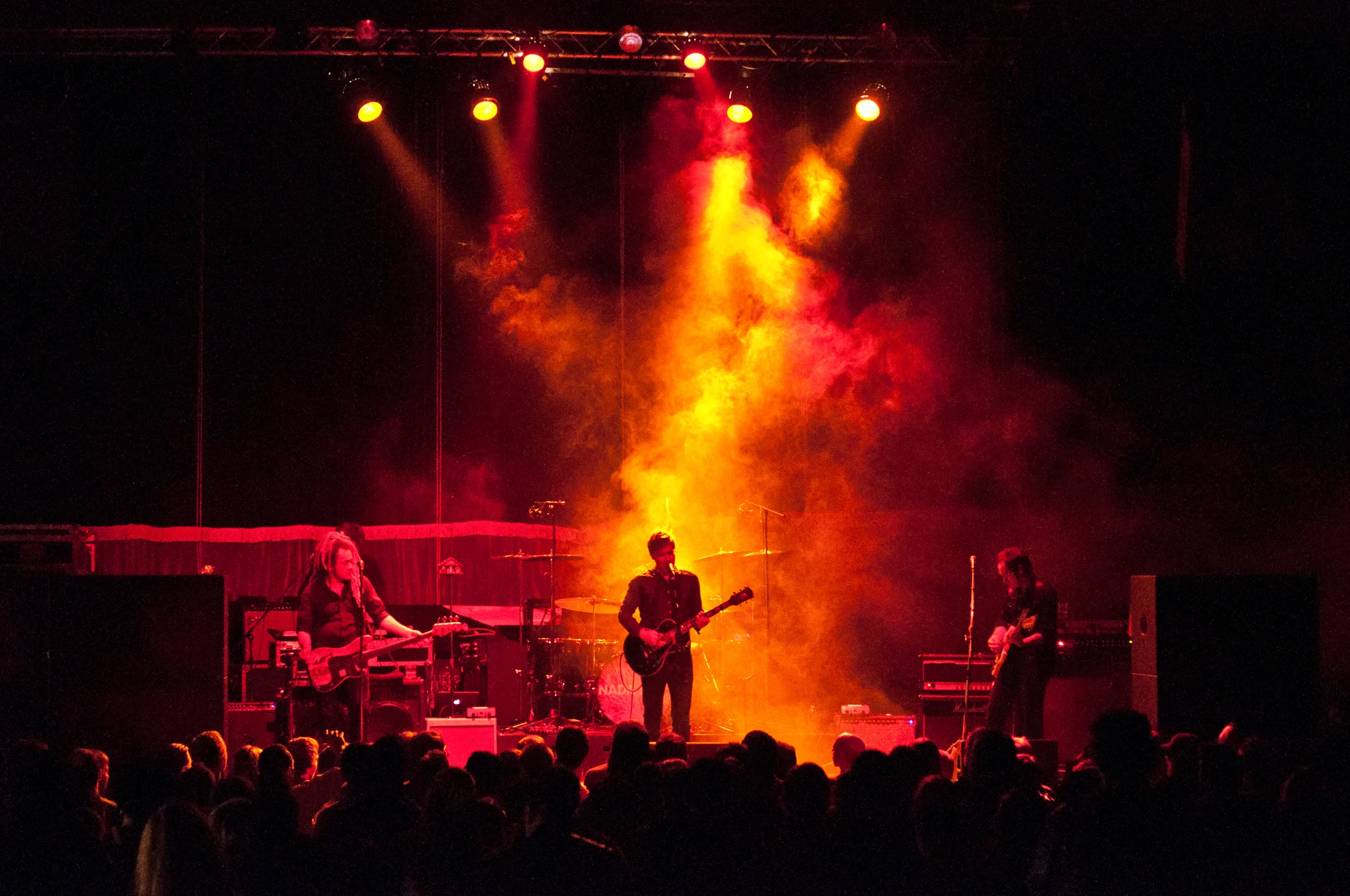 Nada Surf performing at Rickshaw Theatre, Vancouver, BC - concert photography by Michael Caswell