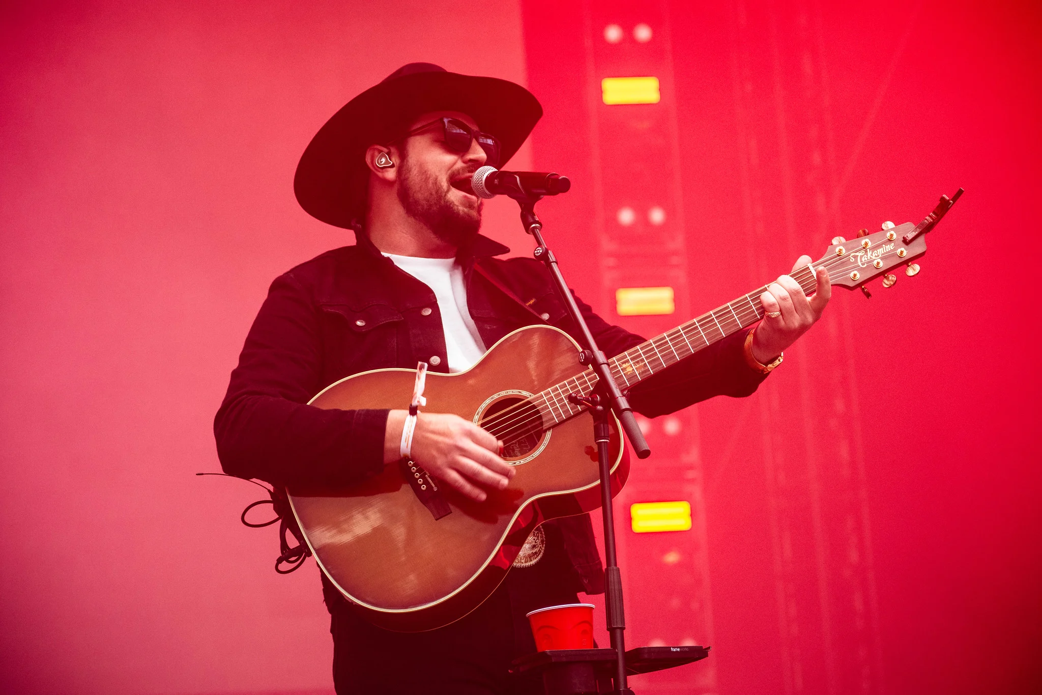 Chayce Beckham performing at Coast City Country, Vancouver, BC - concert photography by Michael Caswell