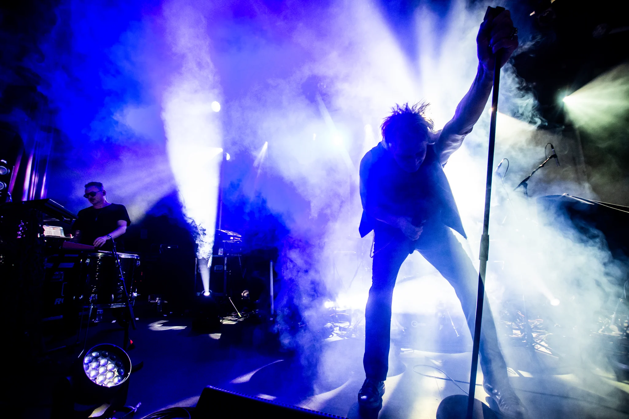 Front Line Assembly performing at Commodore Ballroom, Vancouver, BC - concert photography by Michael Caswell