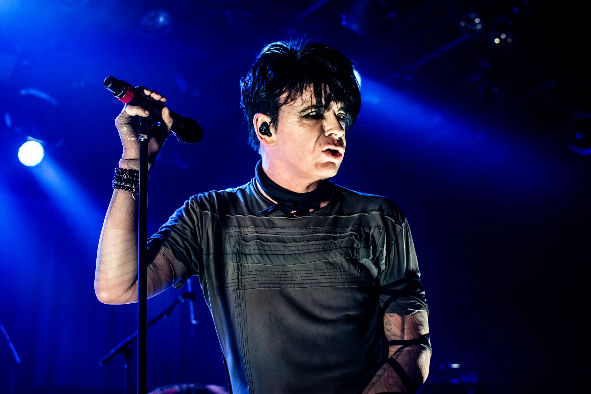 Gary Numan performing at Commodore Ballroom, Vancouver, BC - concert photography by Michael Caswell