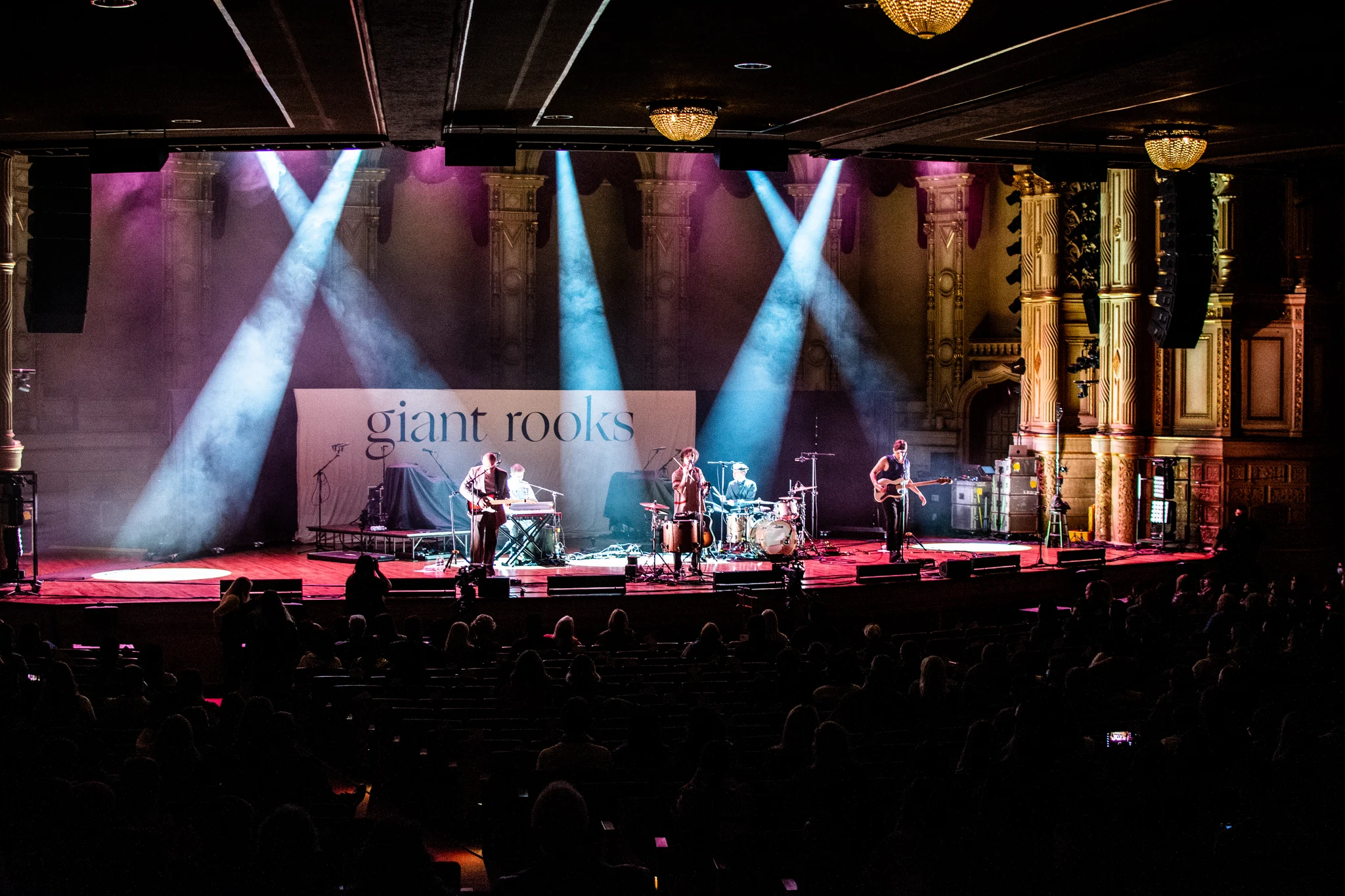 Giant Rooks performing at Orpheum Theatre, Vancouver, BC - concert photography by Michael Caswell