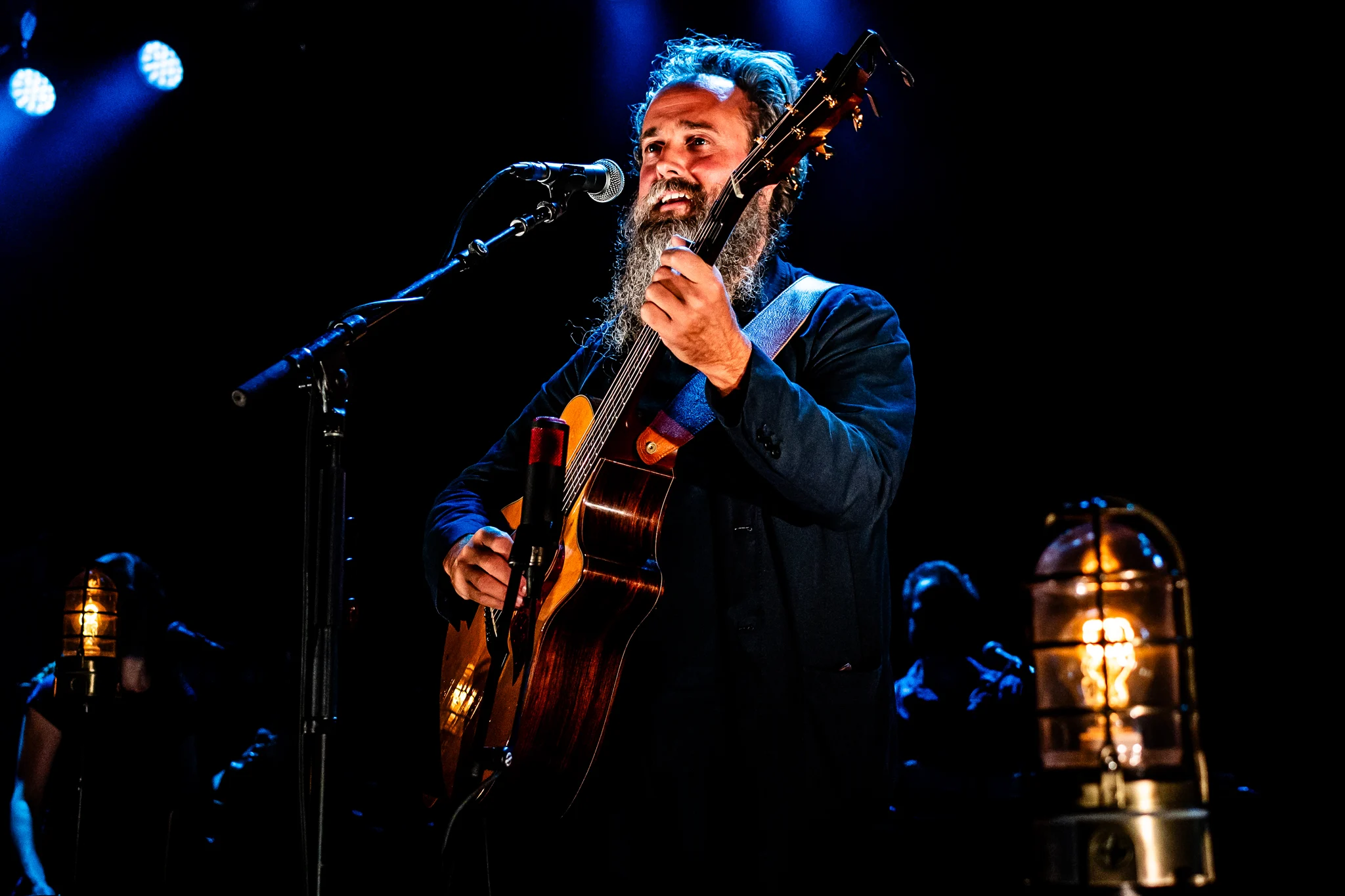 Iron & Wine performing at Commodore Ballroom, Vancouver, BC - concert photography by Michael Caswell