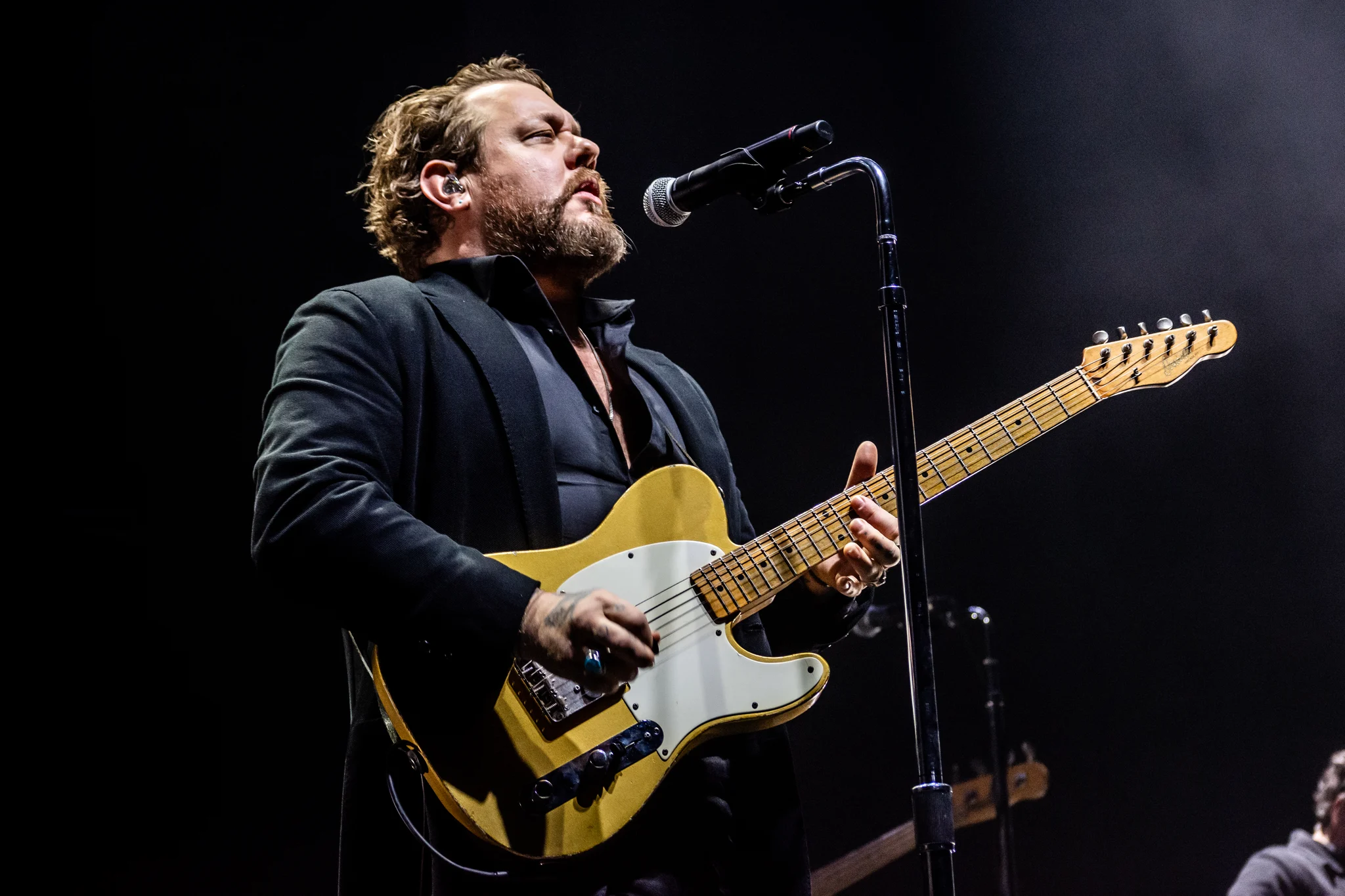 Nathaniel Rateliff & the Night Sweats performing at Rogers Arena, Vancouver, BC - concert photography by Michael Caswell