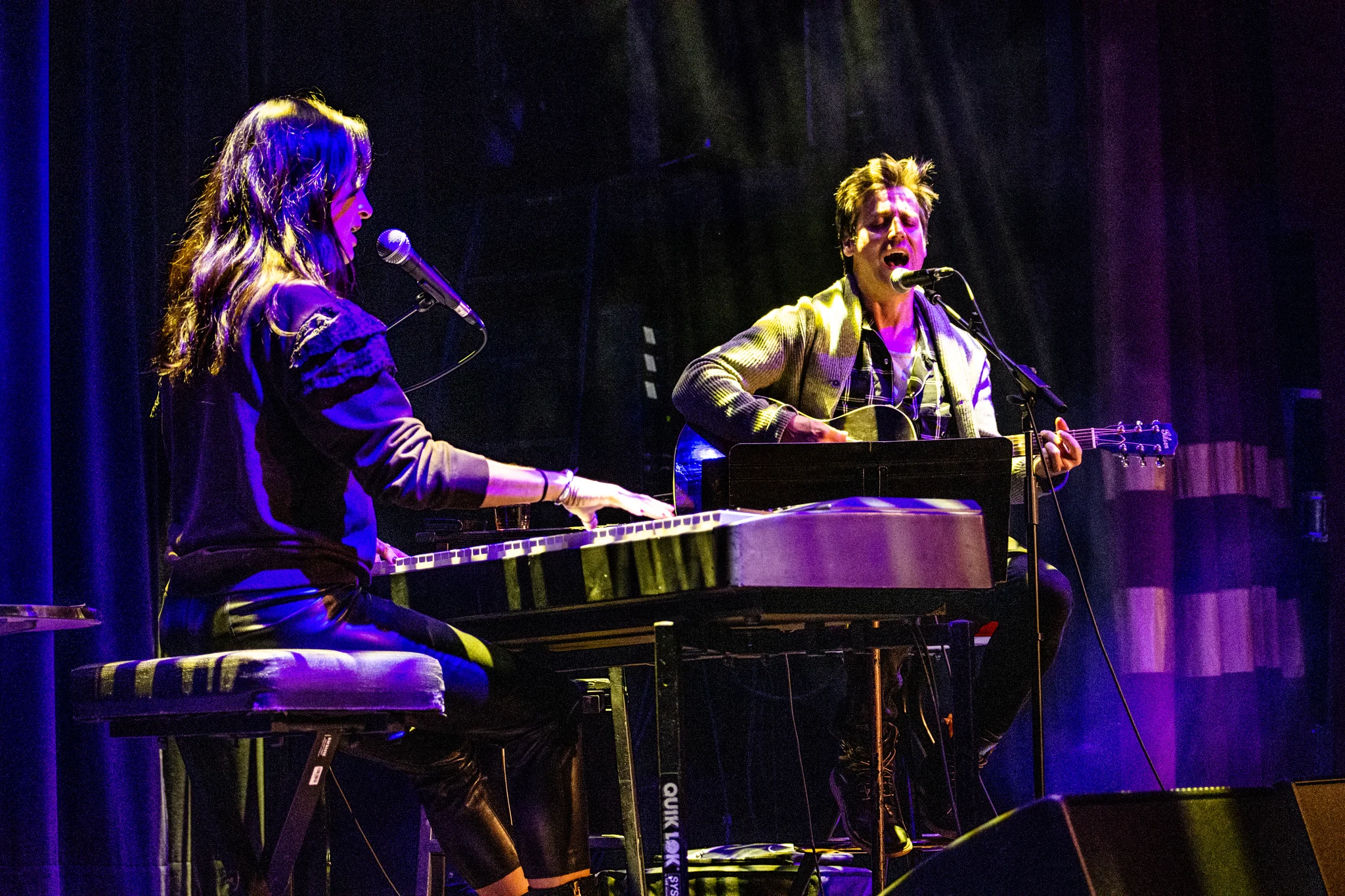 Raine Maida and Chantel Krevaizuk performing at Hollywood Theatre, Vancouver, BC - concert photography by Michael Caswell