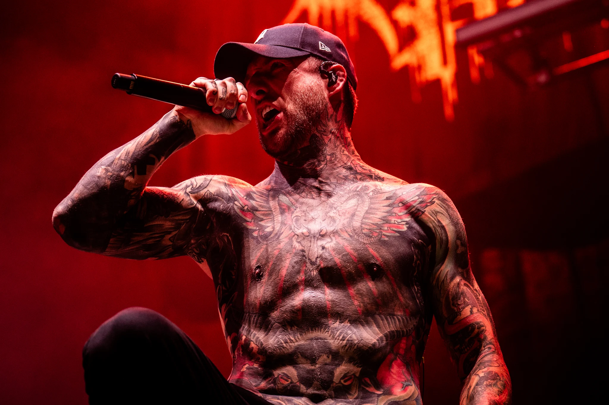 Slaughter To Prevail performing at Rogers Arena, Vancouver, BC - concert photography by Michael Caswell