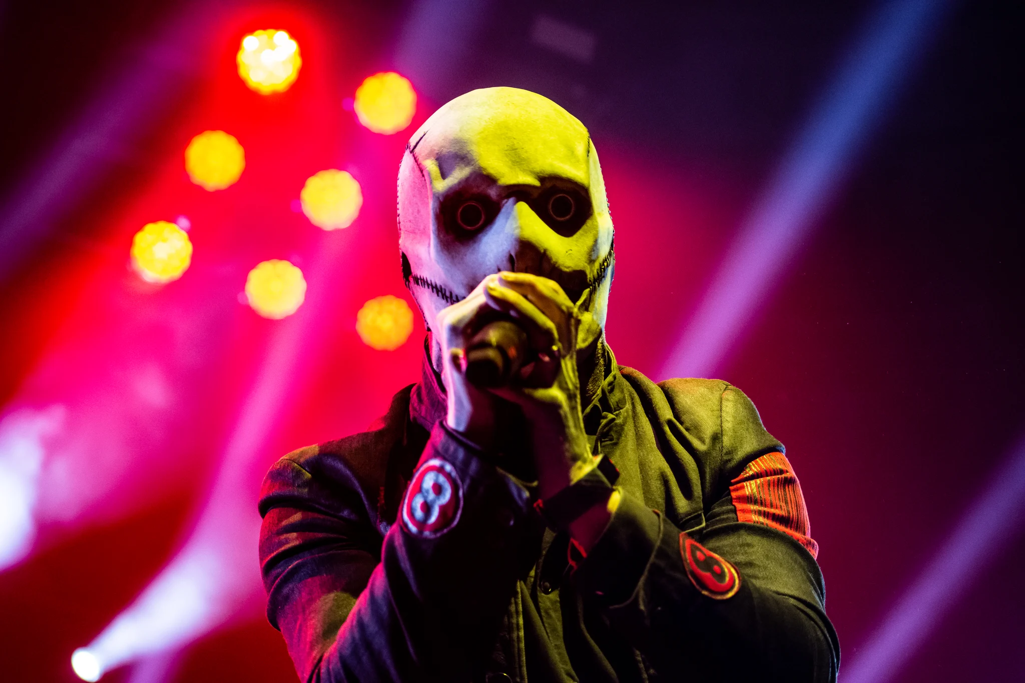 Slipknot performing at Rogers Arena, Vancouver, BC - concert photography by Michael Caswell