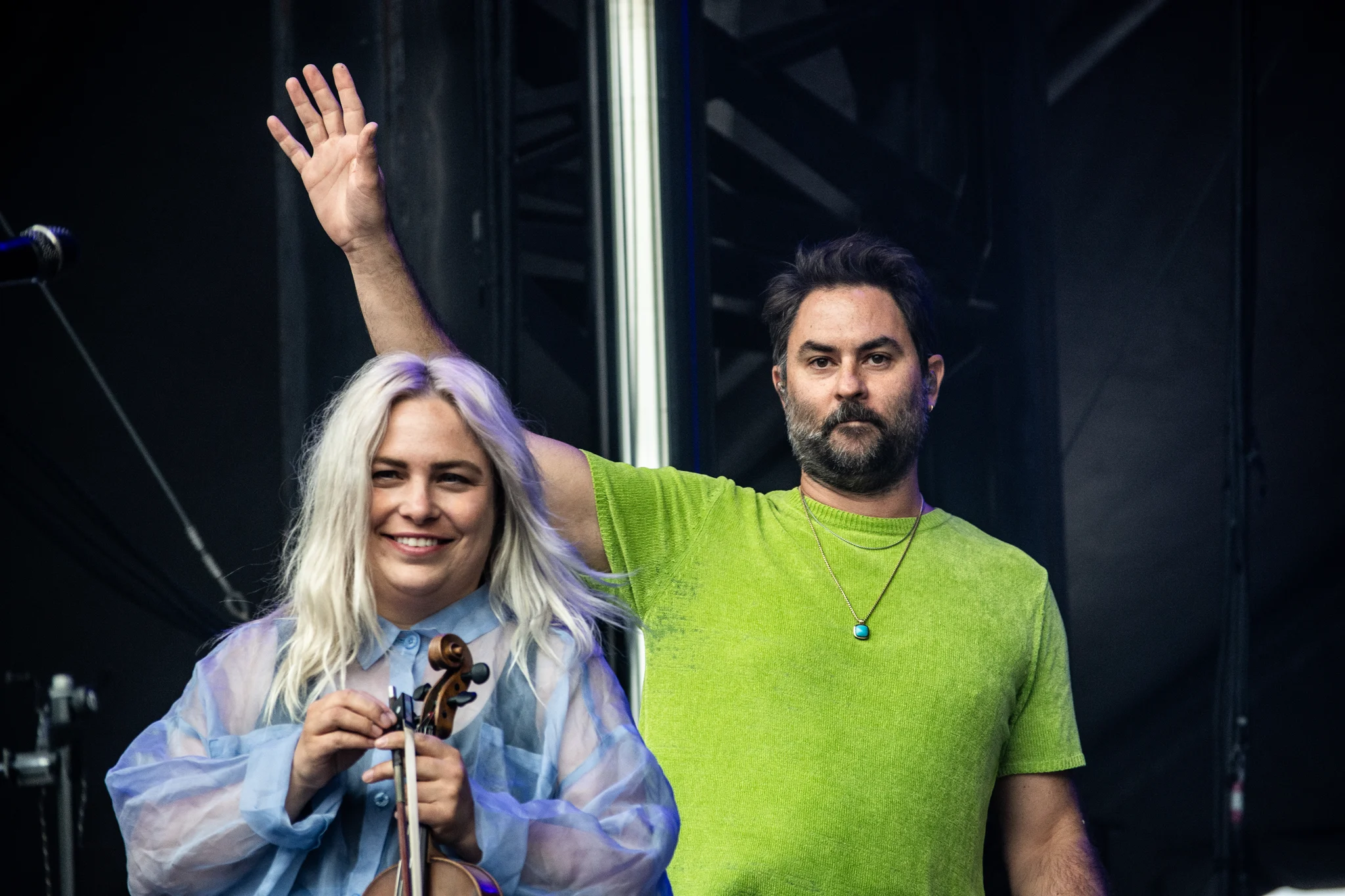 The Head And The Heart performing at PNE Amphitheatre, Vancouver, BC - concert photography by Michael Caswell