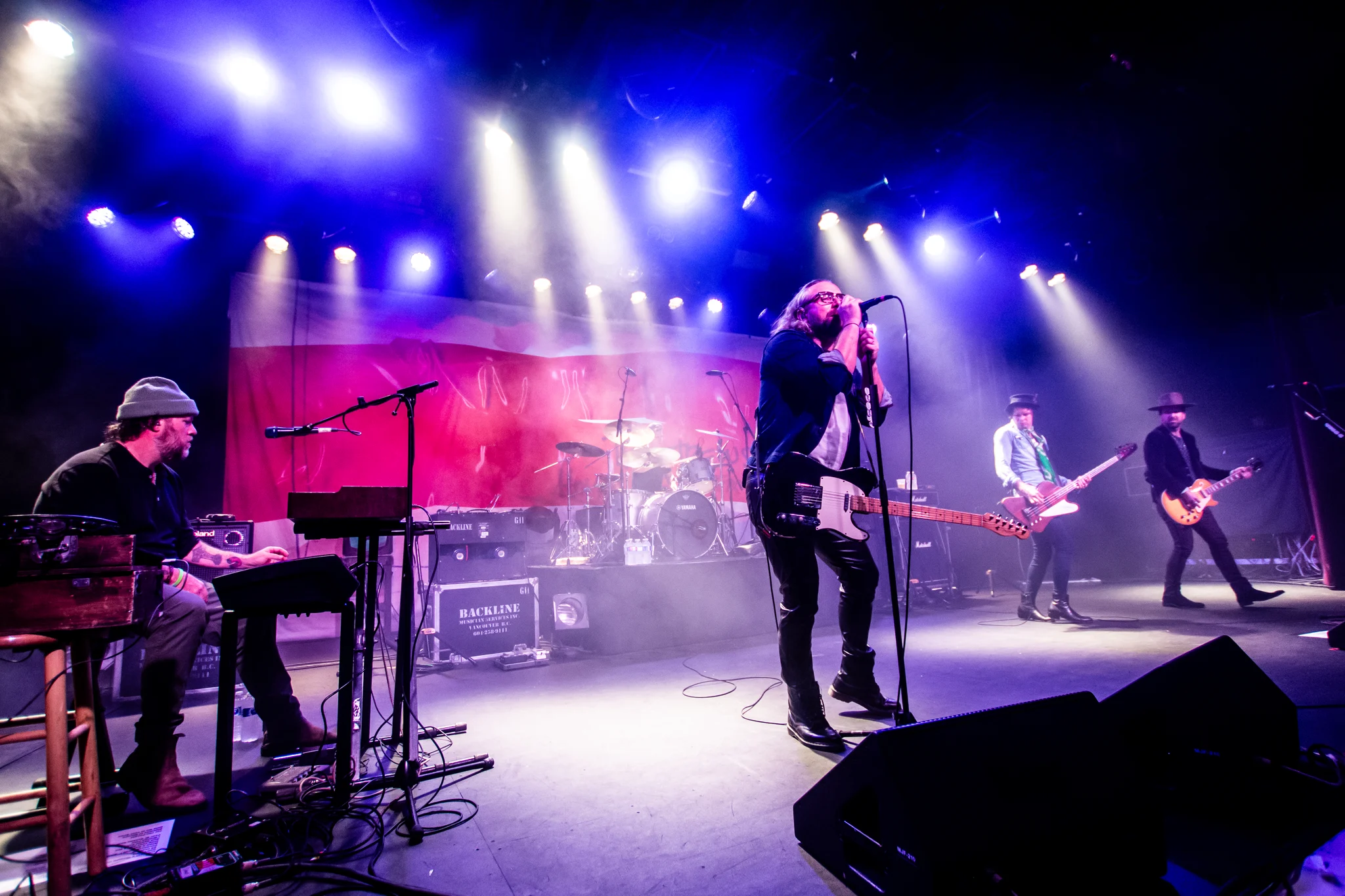 The Trews performing at Commodore Ballroom, Vancouver, BC - concert photography by Michael Caswell