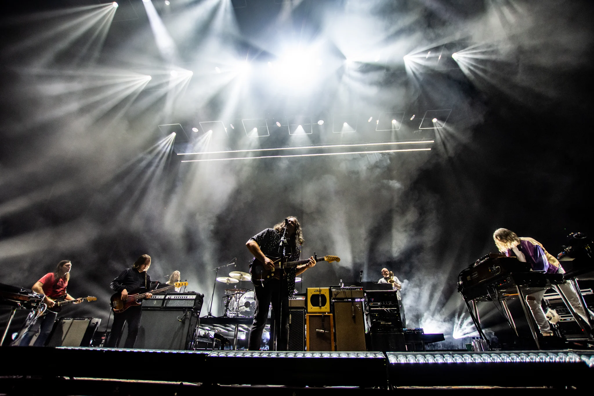 The War On Drugs performing at Rogers Arena, Vancouver, BC - concert photography by Michael Caswell