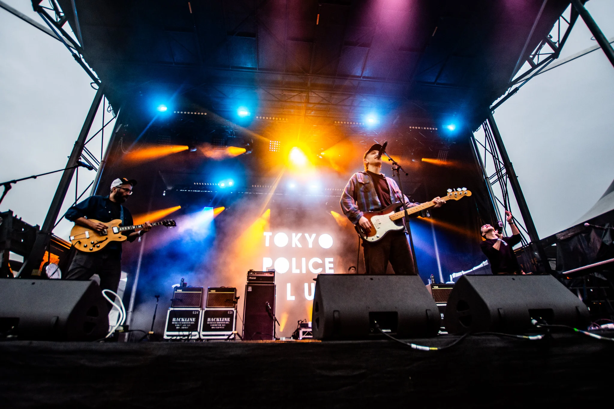 Tokyo Police Club performing at Rifflandia Festival, Victoria, BC - concert photography by Michael Caswell