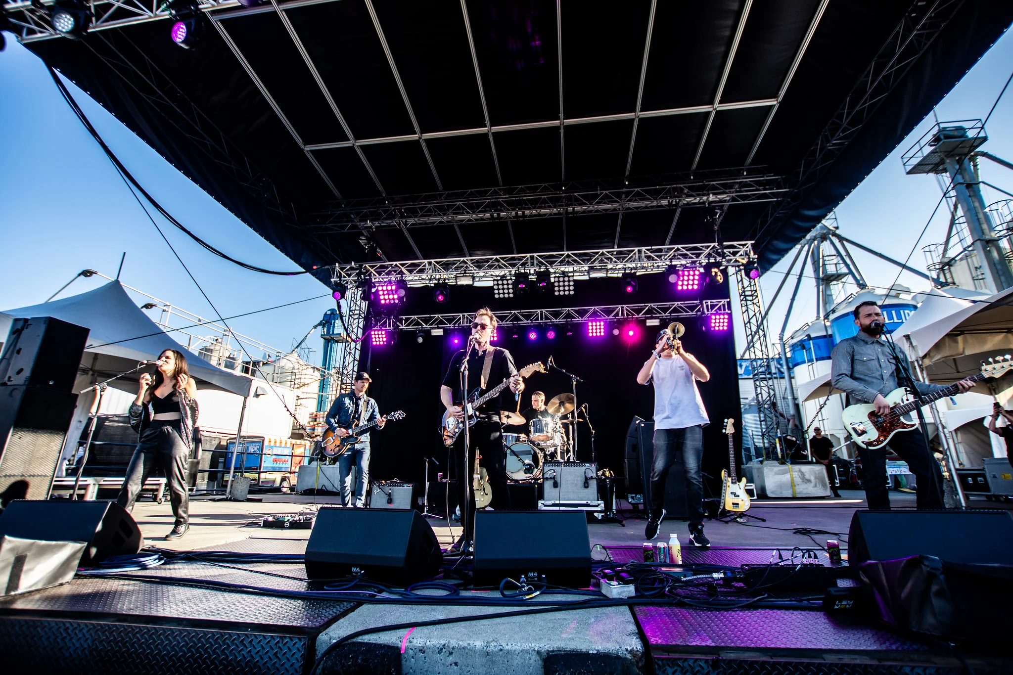 Wooden Horsemen performing at Rifflandia Festival, Victoria, BC - concert photography by Michael Caswell