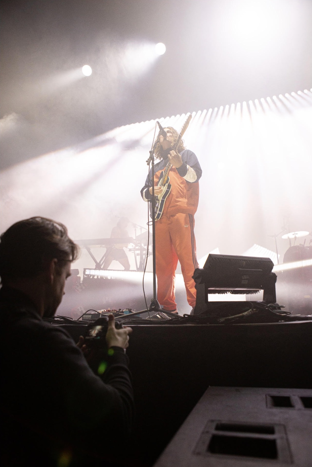 Michael Caswell shooting from the pit